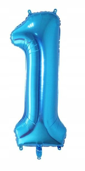 Balon Cyfra Numer 1 Urodziny Rocznica Duża 75 Cm