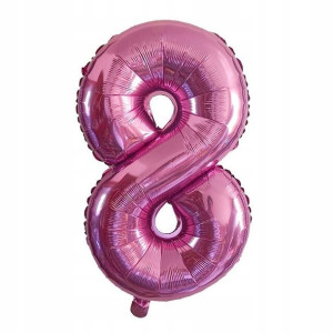 Balon Cyfra Numer 8 Urodziny Rocznica Duża 75 Cm