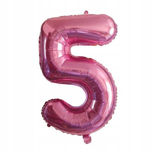 Balon Cyfra Numer 5 Urodziny Rocznica Duża 75 Cm