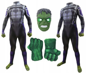 Strój Przebranie Hulk Skin Maska Rękawice 152/158