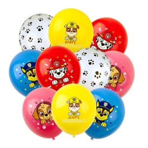 Zestaw Balonów Balon Psi Patrol Urodziny 10 Szt