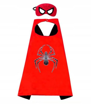 Strój Przebranie Spider Pająk Maska Peleryna