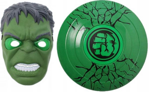 Maska Led Tarcza Świecąca Hulk Zestaw