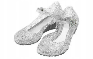 Buty Baletki Sandałki Elza Elsa 31 Srebrne