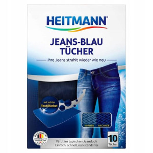 Heitmann Chusteczki Do Prania Barwiące Jeans 10szt
