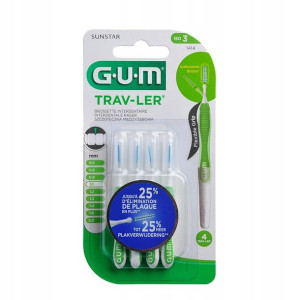 Gum Trav-Ler Szczoteczki Międzyzębowe 1,1 Mm 4 szt