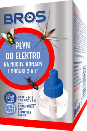 BROS Płyn do elektro na muchy, komary i mrówki