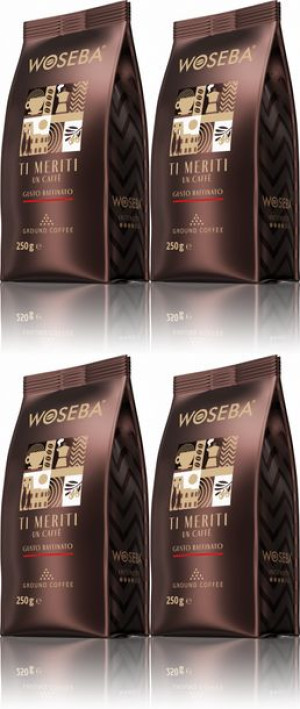 Kawa mielona Woseba Ti Meriti Gustro Raffinato 4x250g