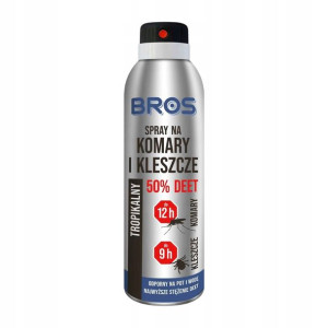 Bros Spray Na Komary i Kleszcze 50% Deet 180 ml