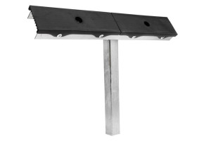 Podpora płaska podwójna czarna do przyczepy podłodziowej PZ2 H=400 mm