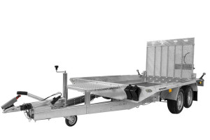 Przyczepa ciężka dwuosiowa do przewozu minikoparek 400x180 UNITRAILER STARK