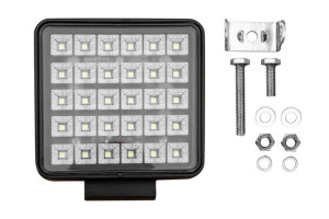 Lampa robocza 30x LED kwadrat z włącznikiem L0156