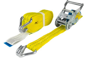 Pas transportowy z napinaczem 4M/35mm/2T żółty
