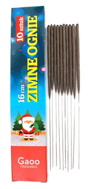 Zimne Ognie Sparklers 16 Cm. - Spar16 - Gaoo - 10 Szt.