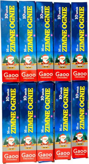 Zestaw - 10 X Zimne Ognie Sparklers 16 Cm. - Spar16 - Gaoo - 10 Szt.