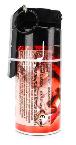 GRANAT DYMNY - CZERWONY -  Metalowy - Zawleczka - TXF932-1 - Triplex