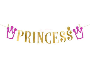 Baner Princess - księżniczka - 13.5 x 90 cm