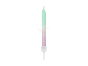 Świeczki urodzinowe ombre - 6 cm - 20 szt.