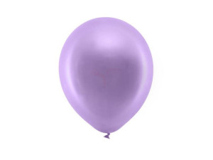 Balony Rainbow 23 cm metalizowane - fiolet - 100 szt.