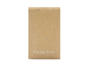 Chusteczki higieniczne Happy tears - 7,5 x 12 cm - srebrny