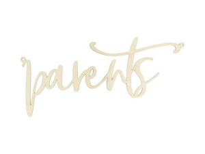 Zawieszka na krzesło - Parents - naturalne drewno