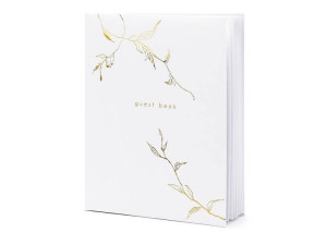 Księga Gości Guest book - 20 x 24,5 cm - 22 kartki - biała