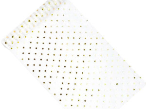 Organza z nadrukiem - 0,36 x 9 m - biała