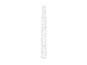 Girlanda na tło - Kwiaty - 180 cm - biała