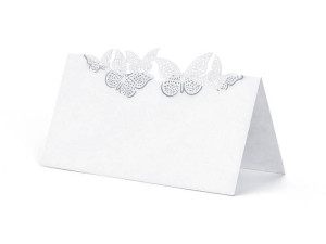 Wizytówki na stół Motylki - 9,2 x 5,7 cm - 10 szt.