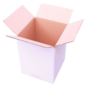 OZDOBNE BIAŁE PUDEŁKO - na prezent - 150x150x200mm  - Bez tasiemki
