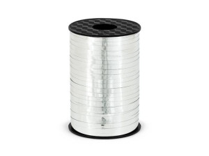 Wstążka plastikowa - srebrna - 5mm/225m