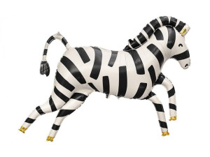 Balon foliowy Zebra - 115 x 85 cm