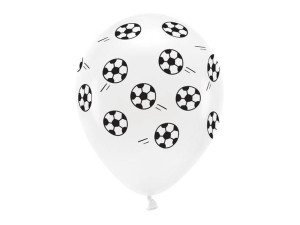  Balony Eco 33 cm pastelowe - Piłki - biały - 6 szt