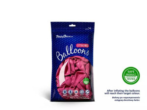 Balony Strong 12cm - Pastel Hot Pink - 100 szt
