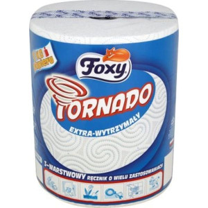 Foxy Tornado, ręcznik papierowy 3-warstwowy, 1 kg papieru