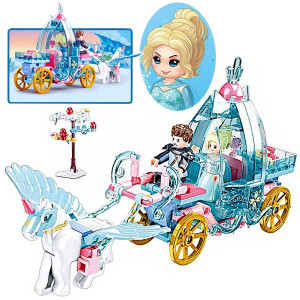 Klocki Kareta Kraina Lodu Frozen Elsa Jednorożec