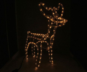 Renifer figurka świetlna świąteczna 3D LED barwa ciepła IP44  CASA DECO