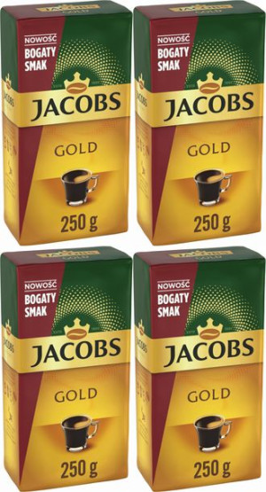 Kawa mielona Jacobs Gold 4x250g