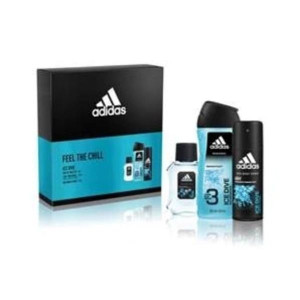 Adidas Ice Dive, woda toal, 100ml + żel p/pry, 250ml + dezod, 150ml zestaw