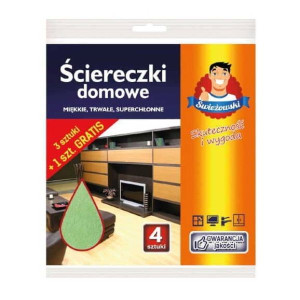 Świeżowski, superchłonne ściereczki domowe, 4 szt.