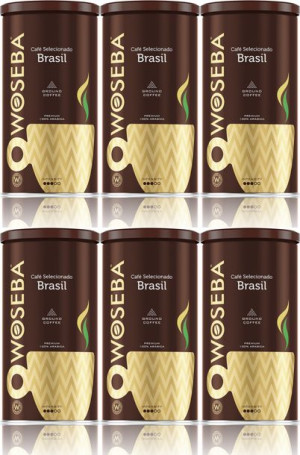 Kawa mielona Cafe Brasil puszka 6x500g