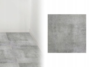 Płytki Podłogowe Samoprzylepne PCV Beton Szary Szt