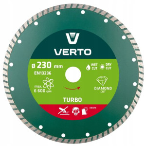 Tarcza diamentowa 230x22.2mm turbo VERTO 61H2T9