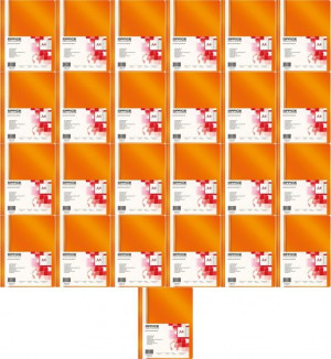 Skoroszyt plastikowy bez oczek Office Products A4 do 200 kartek x25