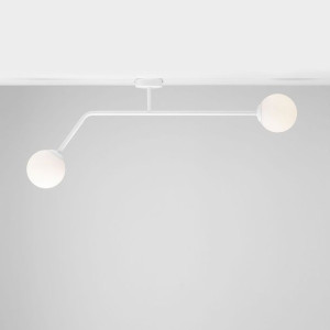 Pure 2 lampa sufitowa 2-punktowa biała Aldex
