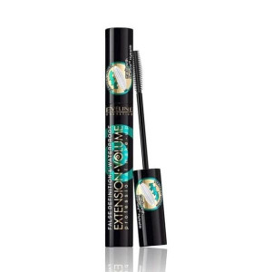 Tusz do rzęs Eveline Extension Volume, wodoodporny, CZARNY, 10 ml