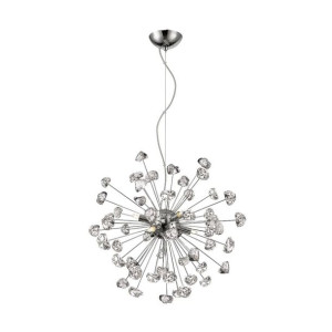 Star lampa wisząca 6-punktowa chrom Zuma line