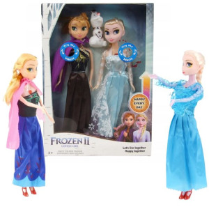 Kraina Lodu Elsa Anna Olaf Lalka Śpiewające 30cm