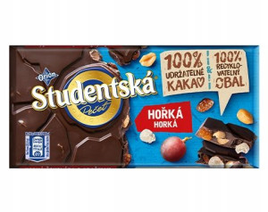 Czekolada STUDENTSKA GORZKA Deserowa ORZECHY 170g