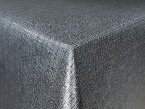 Dekoracyjny Obrus Flizelinowy Antracytowy Na Stół Ławę Blat 140x10cm